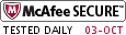 McAfee SECURE sites help keep you safe from identity theft, credit card fraud, spyware, spam, viruses and online scams