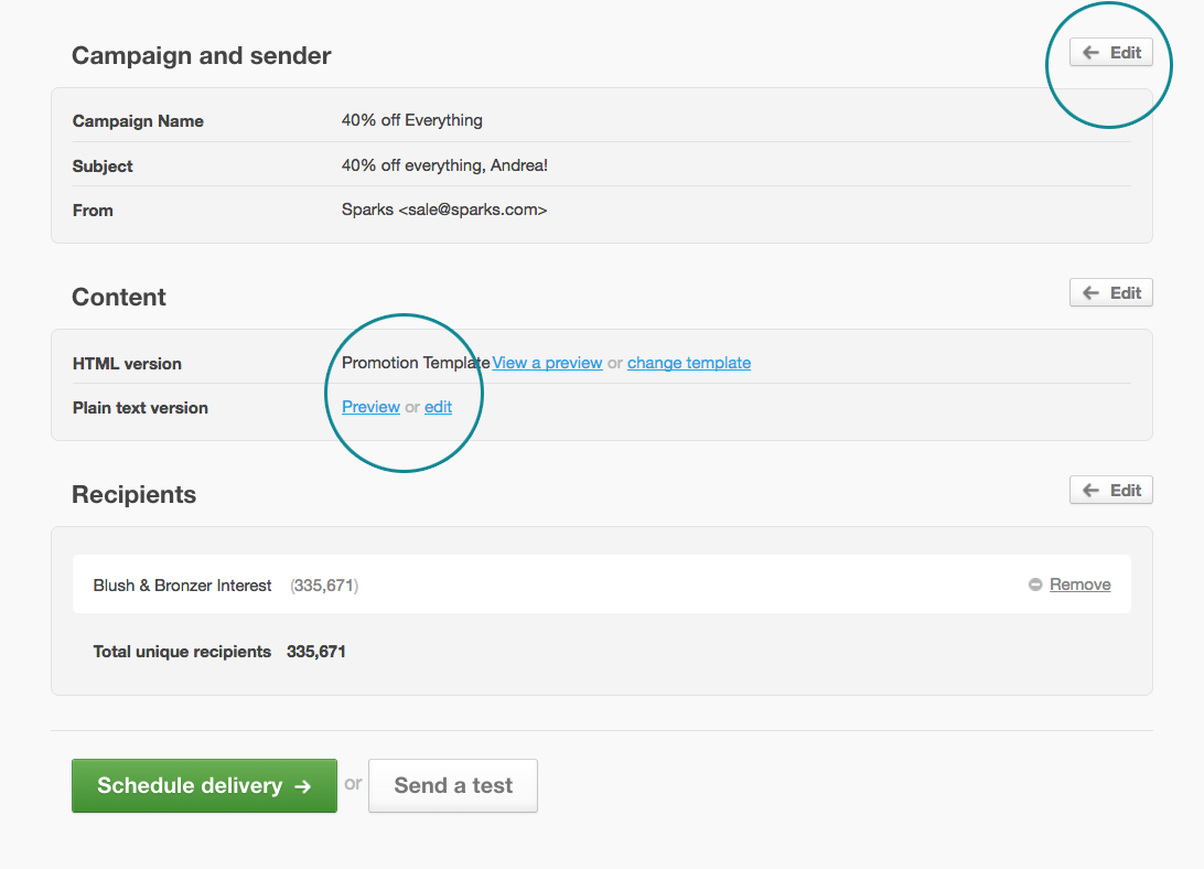 REVIEW THE CAMPAIGN SNAPSHOT